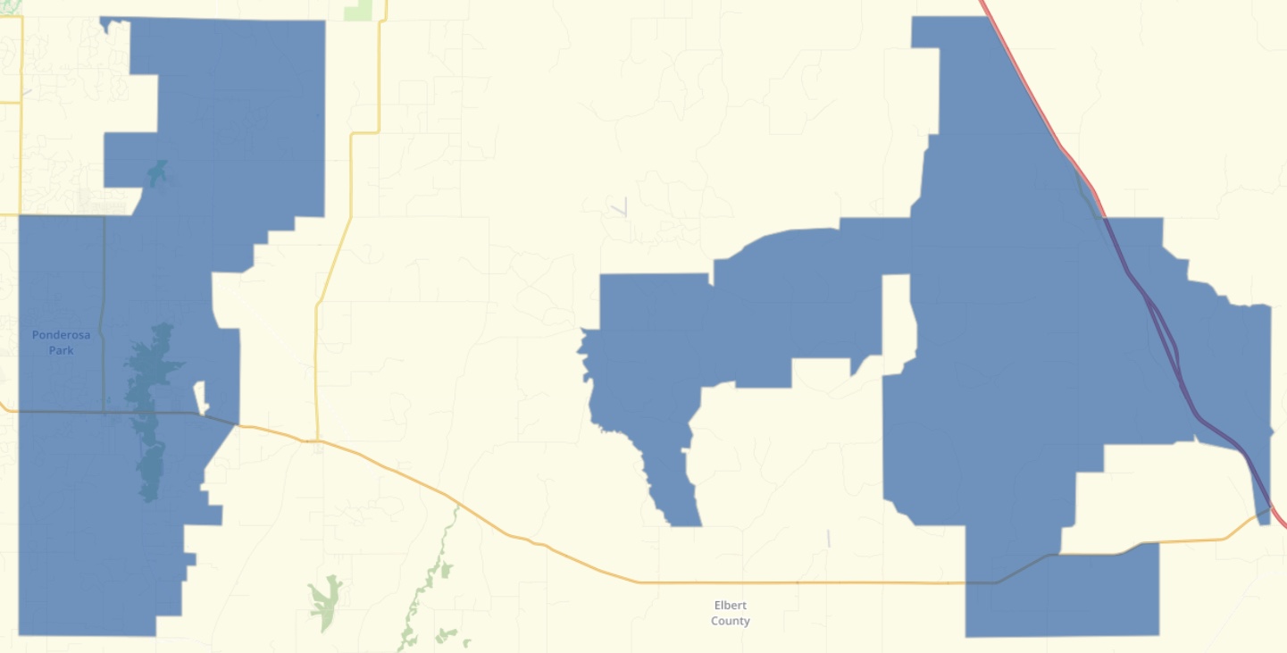 Elbert County Map