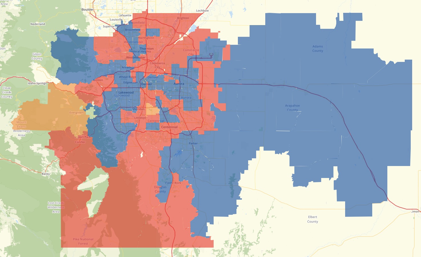 Saturate Denver Progress Map